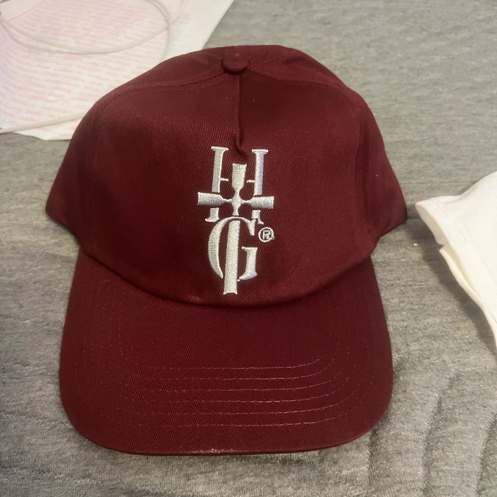 Adjustable hat, and baggy hoodie out of thread beast box I bought for $150